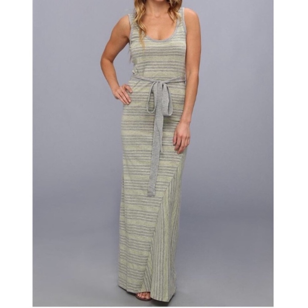 Rip Curl Gray Striped Maxi Dress